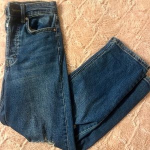 Wild Fable Dark Denim Mom Ripped Jeans